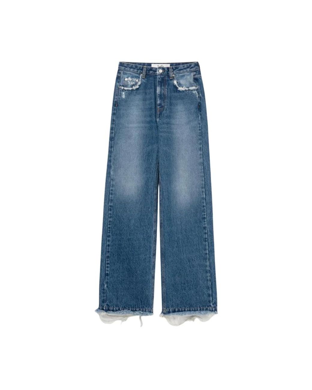 Séfr Blue Straight Jeans for men
