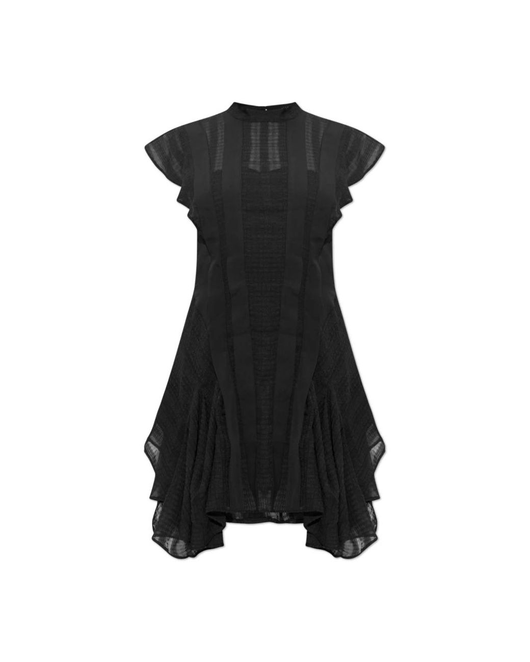 AllSaints Kleedjes ,Zwart ,Polyester Fleur Jurk in het Black