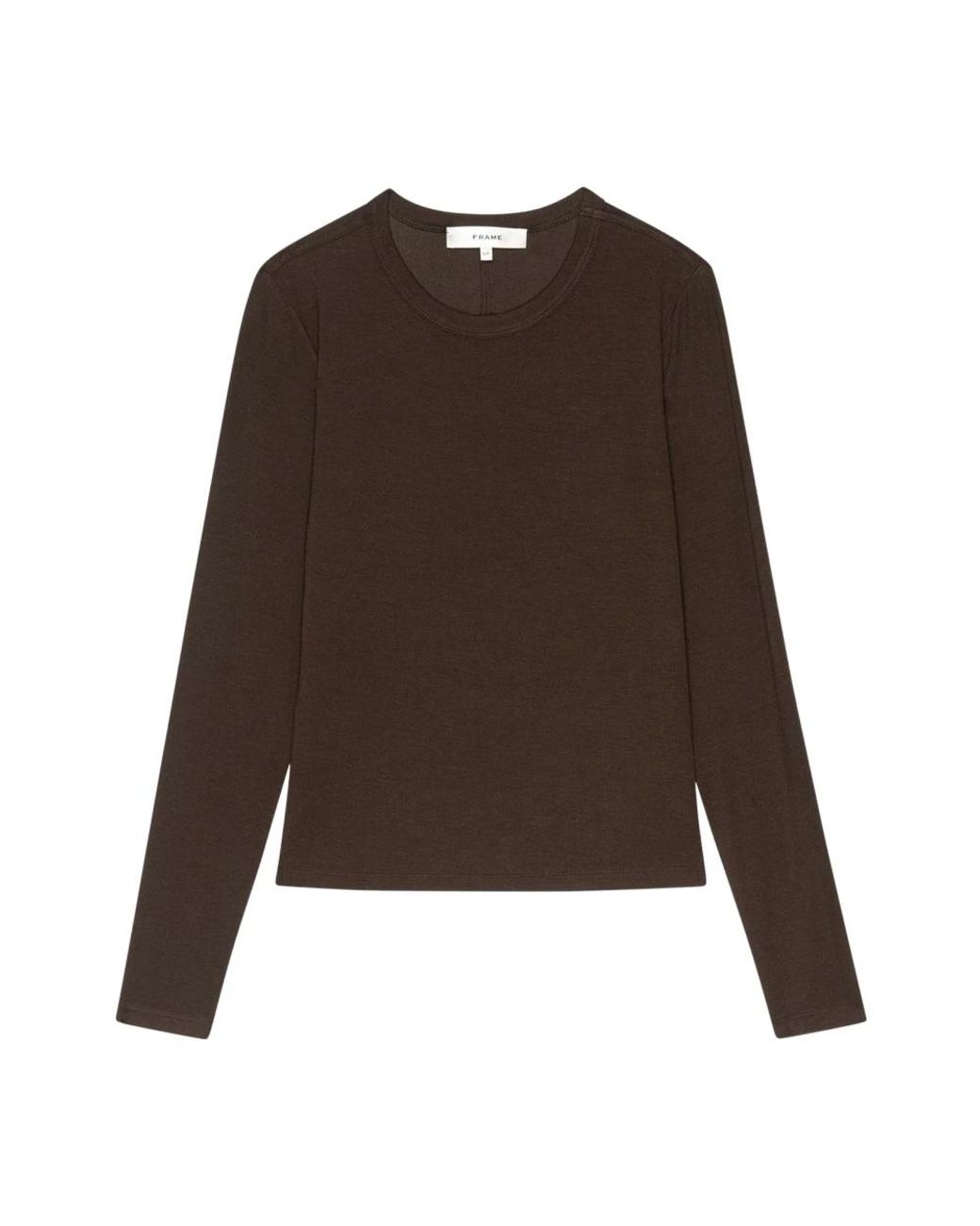 FRAME Brown Round-Neck Knitwear