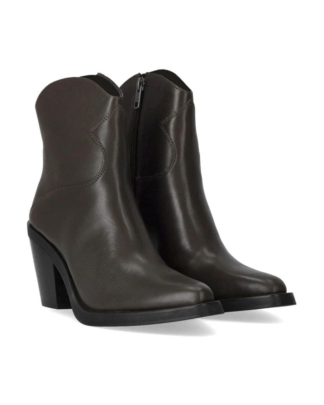 Ash Black Judy Texan Ankle Boot