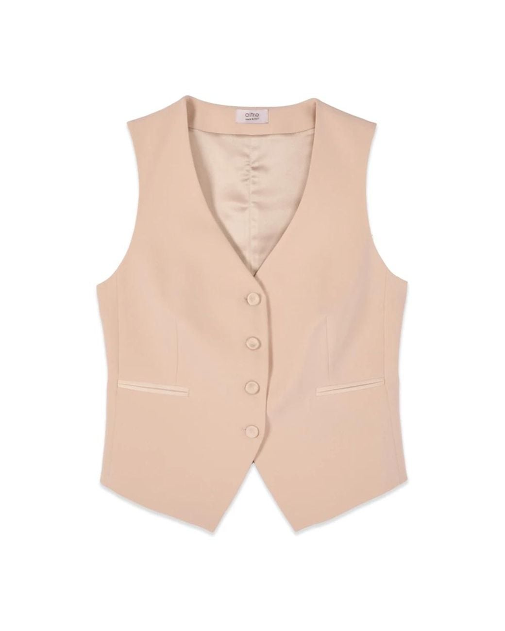 Oltre Suit Vests in het Natural