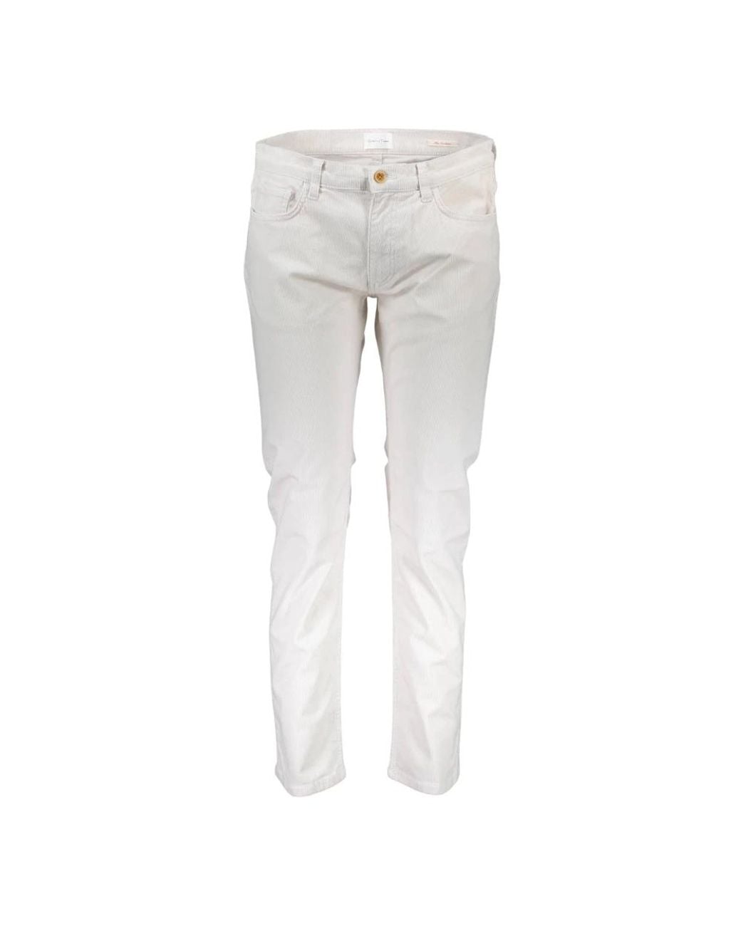 Gant Gray Slim-Fit Trousers