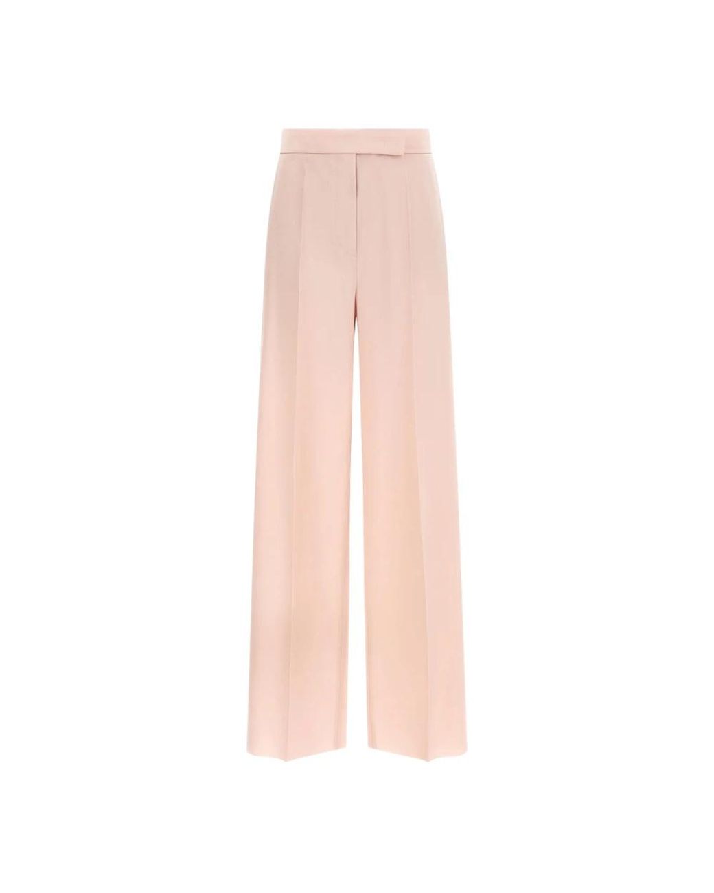 Max Mara Broeken ,Roze ,Wol Girone Wide-Leg Broek in het Pink