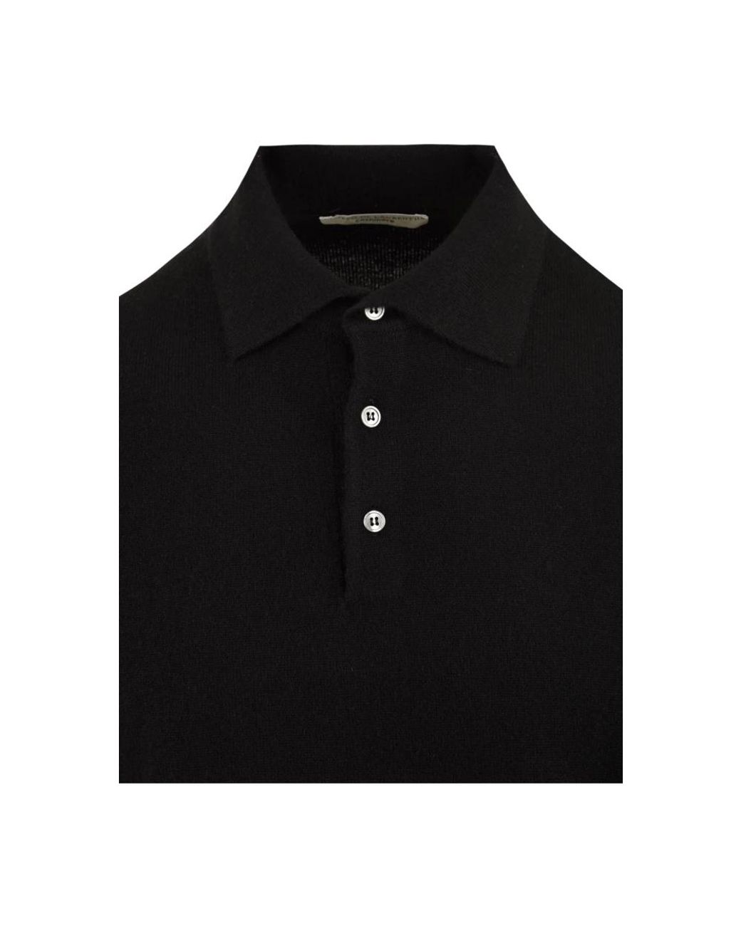 FILIPPO DE LAURENTIIS Black Polo Shirts for men