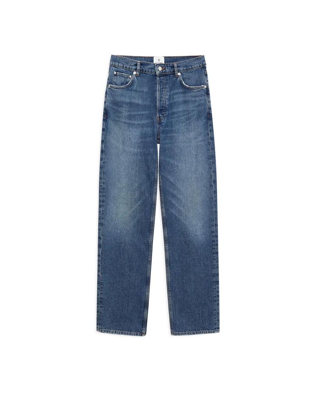 Anine Bing Blue Straight Jeans