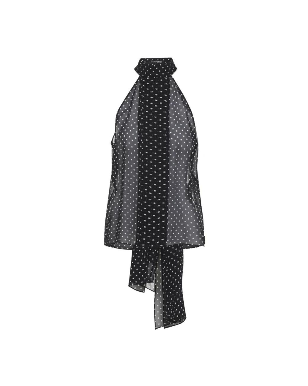 Tom Ford Black Sleeveless Tops