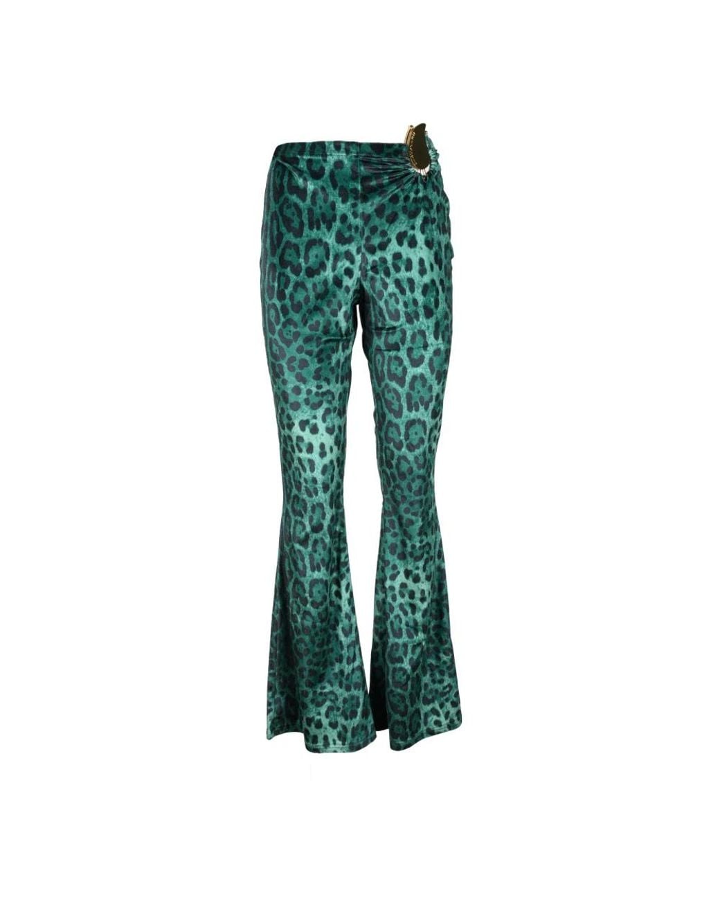 ALBERTO AUDENINO Green Wide Trousers