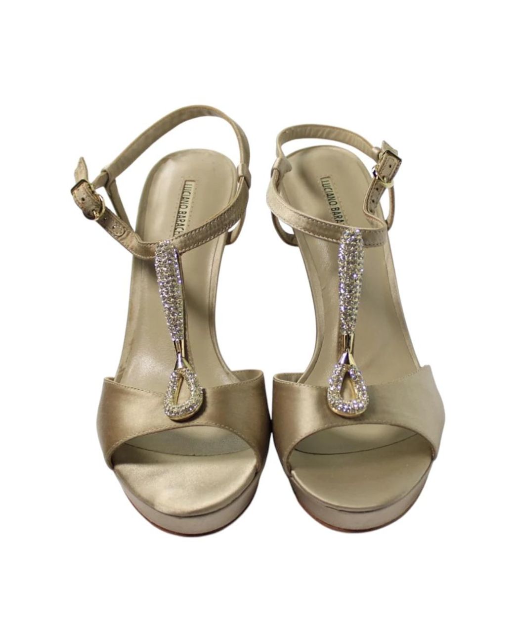 Luciano Barachini Metallic High Heel Sandals