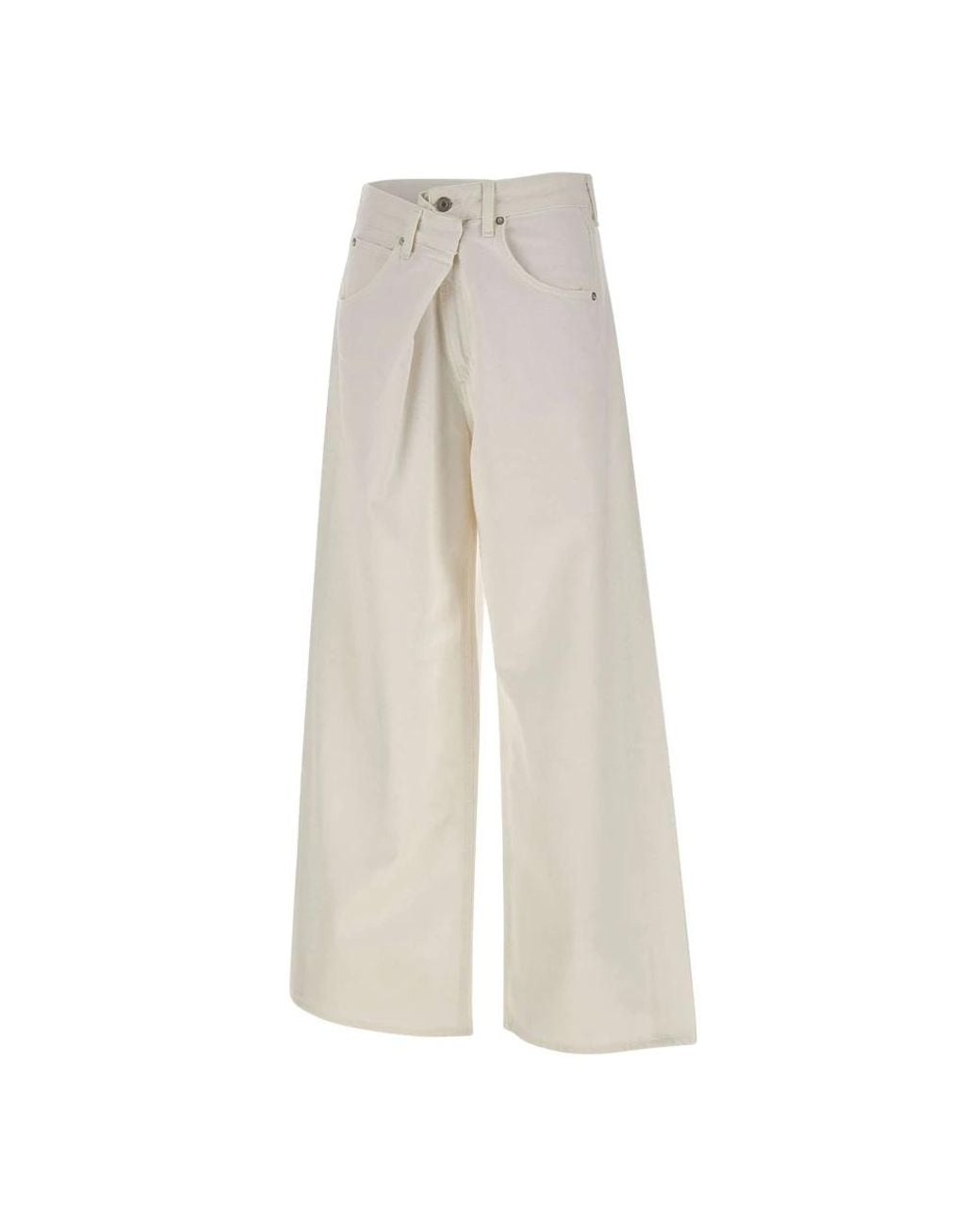 Agolde White Wide Jeans