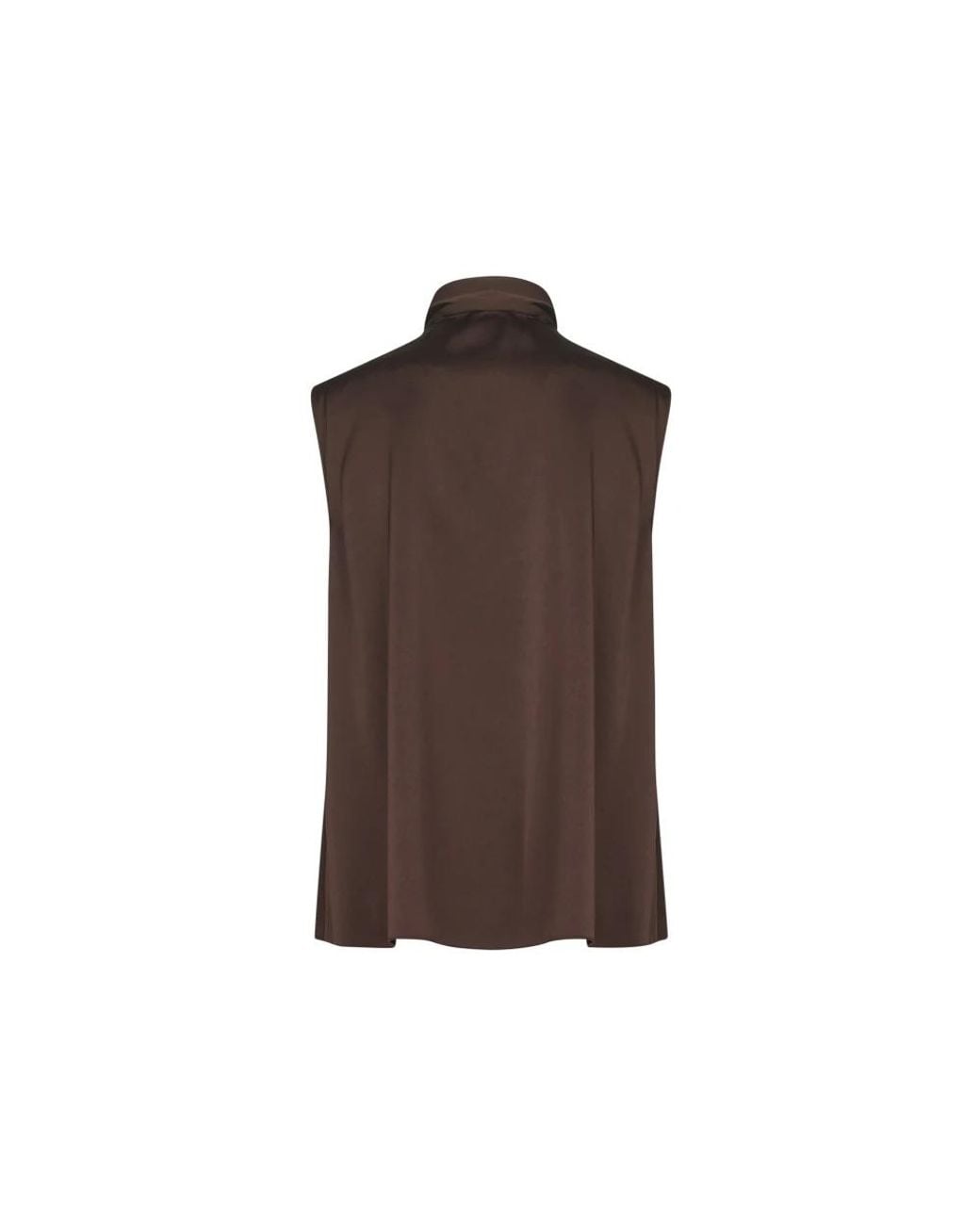 Blanca Vita Brown Sleeveless Tops