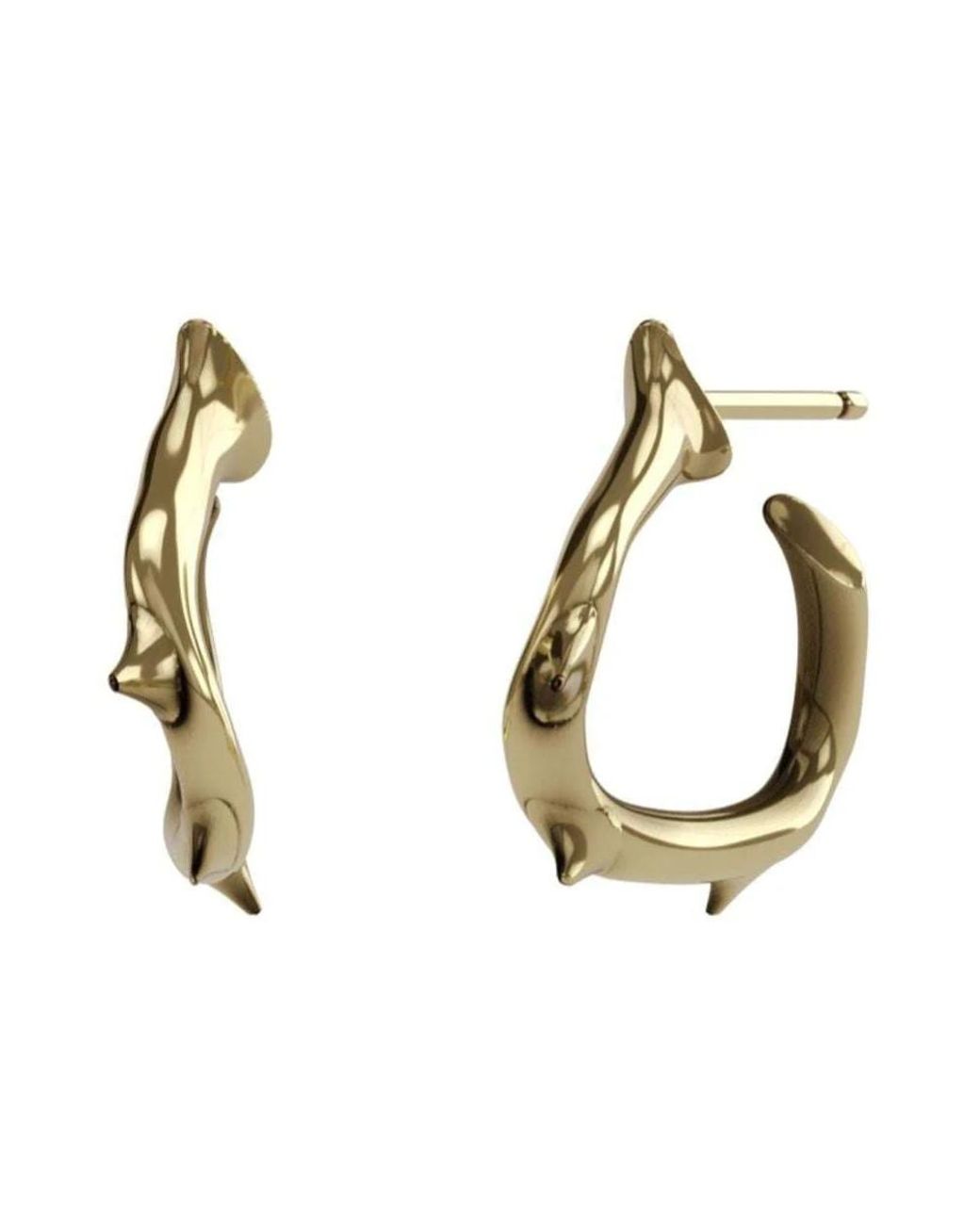 Earrings John Richmond de color Metallic
