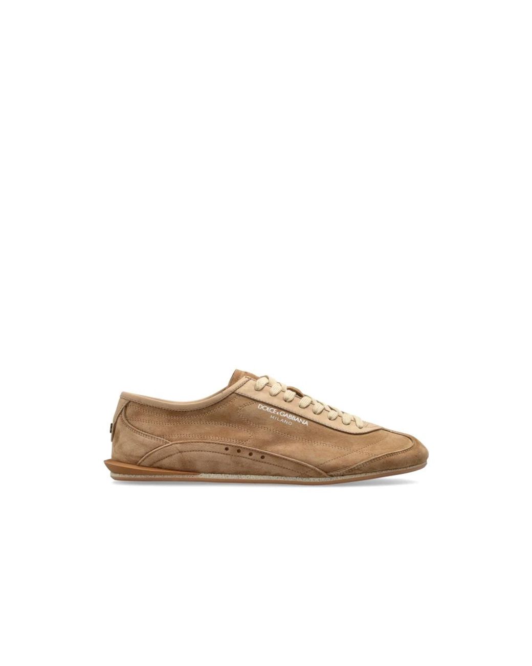 Dolce & Gabbana Brown "Lipari" Suede Sneakers for men