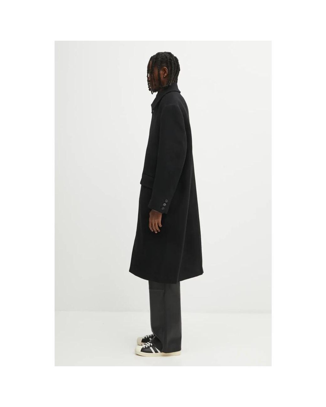 Single-Breasted Coats Adererror pour homme en coloris Black