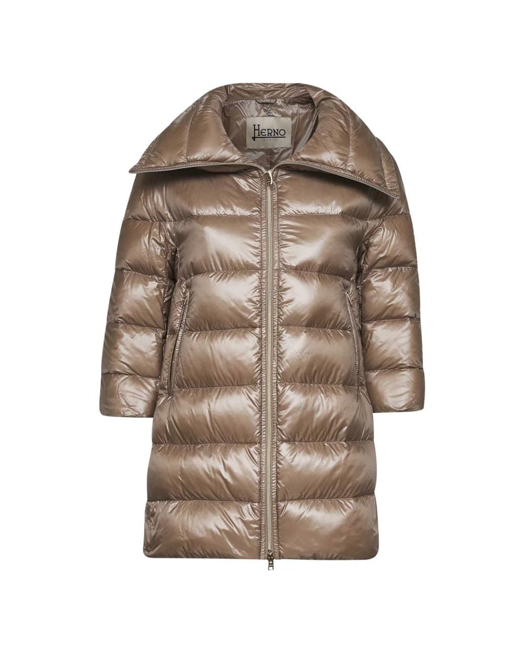 Down Coats Herno en coloris Brown