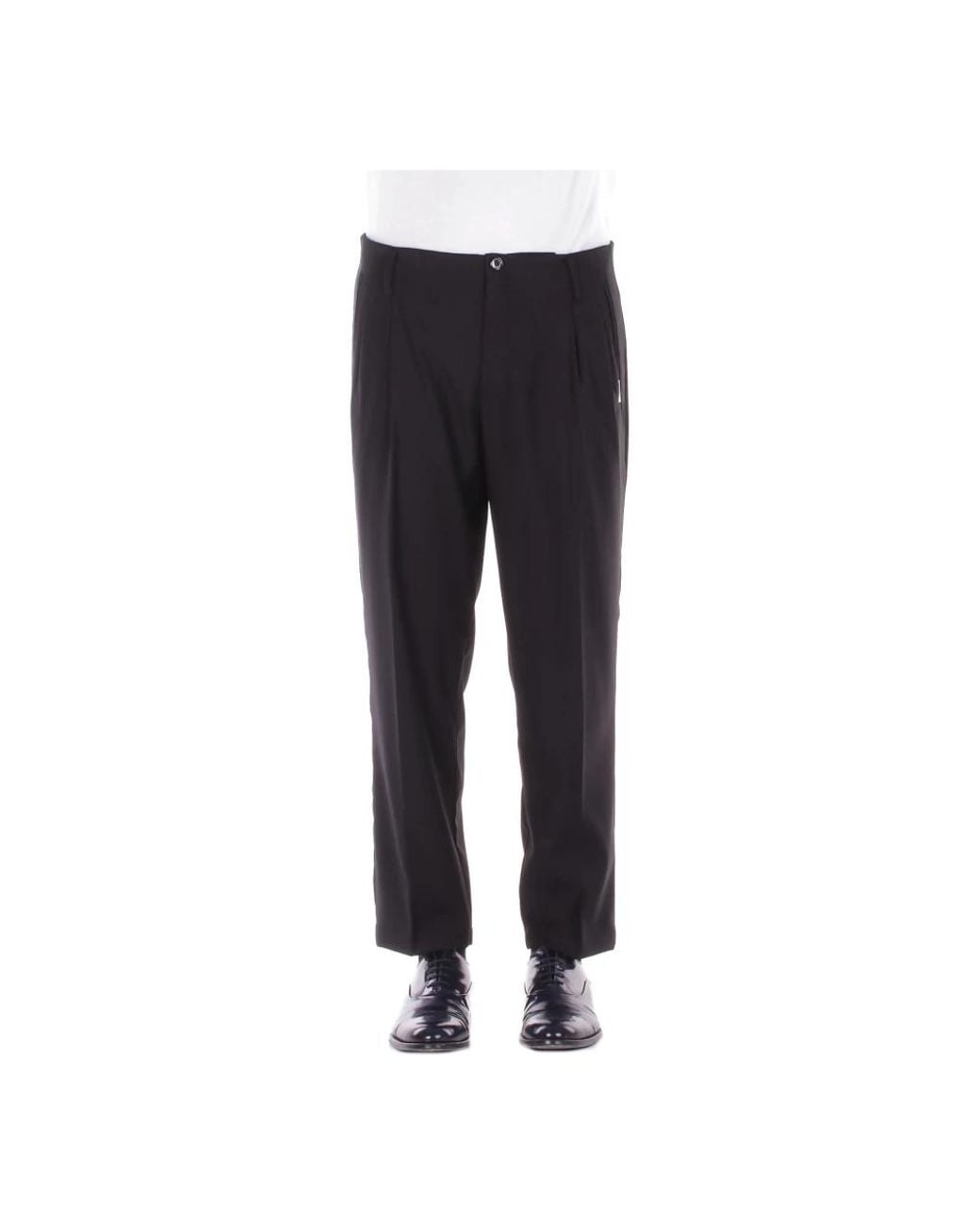 John Richmond Black Suit Trousers for men