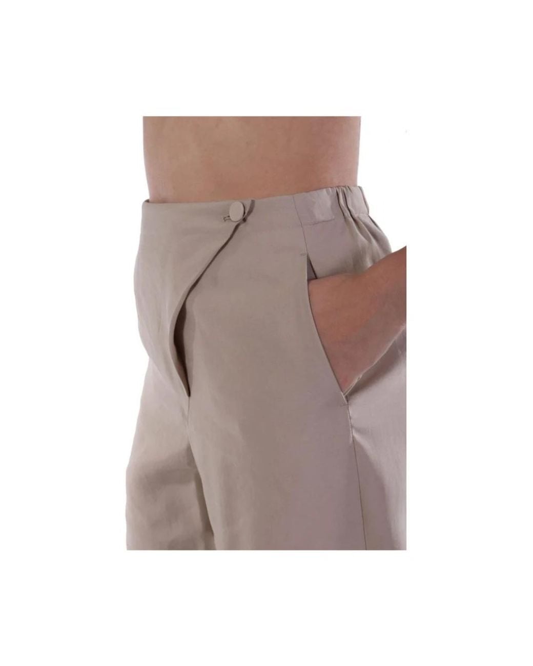 Emporio Armani Natural Wide Trousers