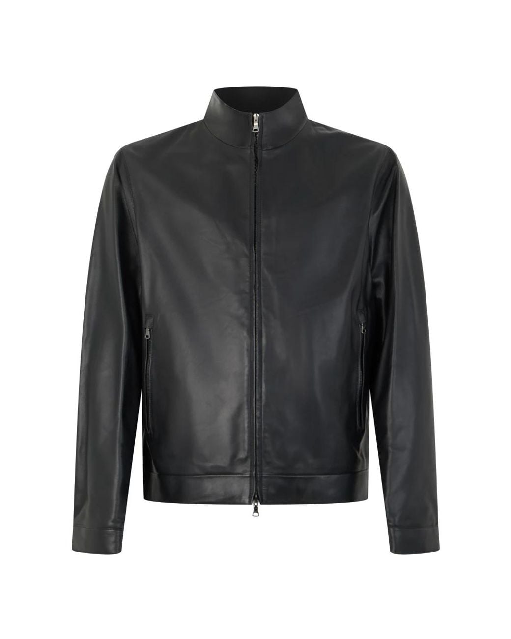 Paul & Shark Black Leather Jackets for men