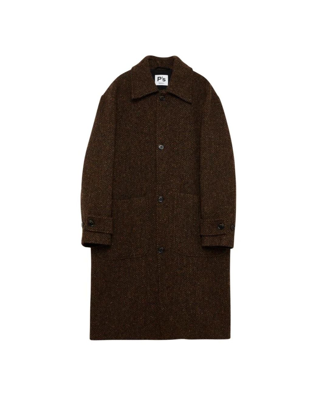 President's Brown Single-Breasted Coats for men