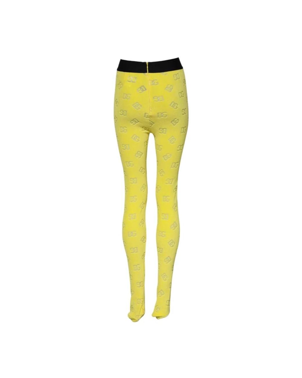 Dolce & Gabbana Yellow Leggings