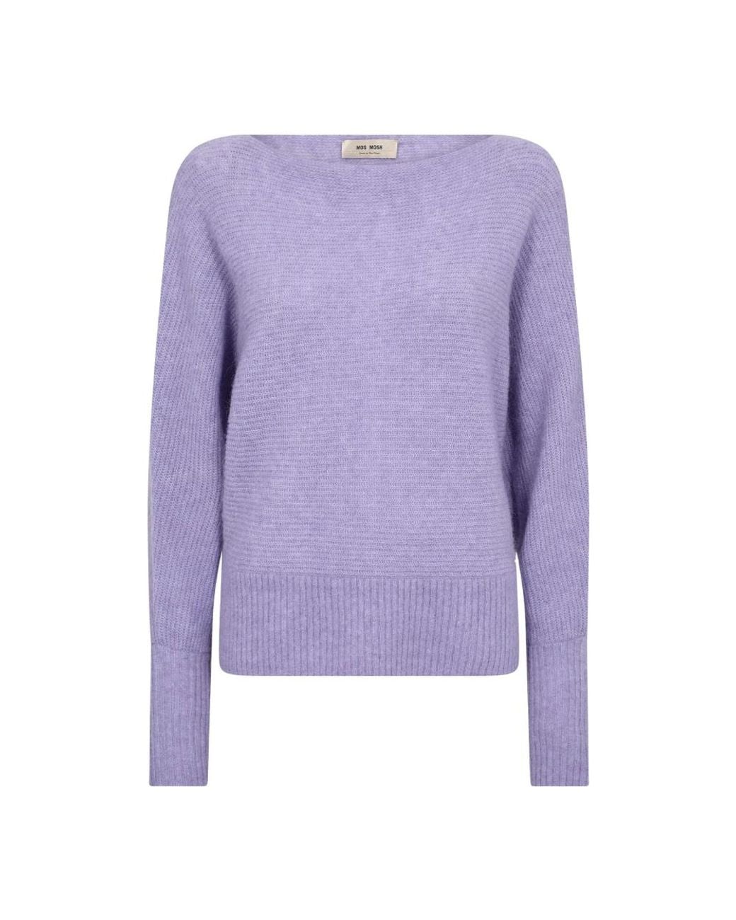 Mos Mosh Purple Round-Neck Knitwear