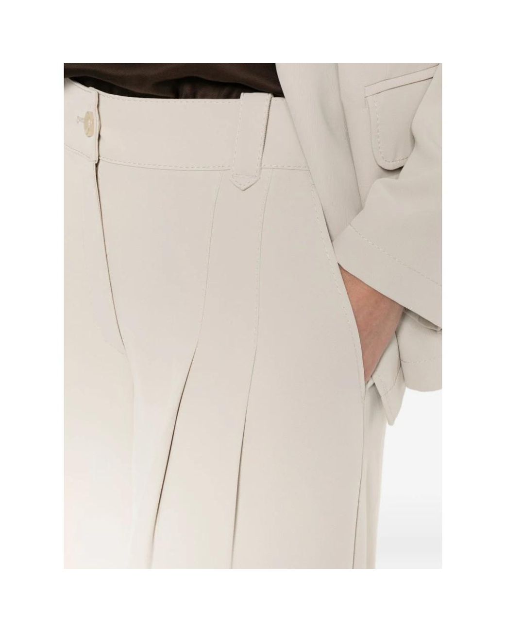 Pennyblack White Wide Trousers
