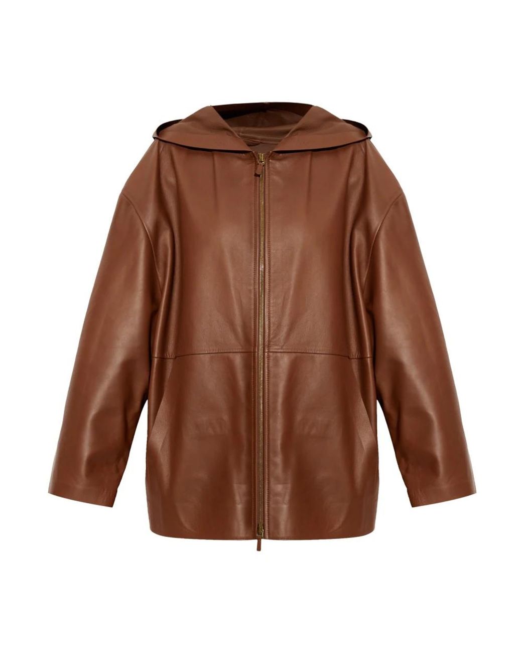 Max Mara Brown Leather Jackets