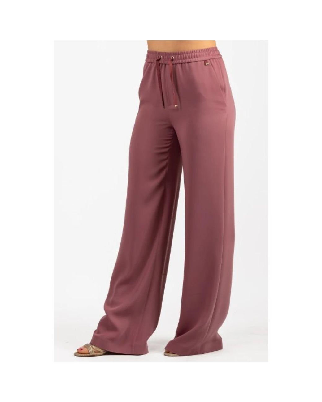 Herno Red Wide Trousers