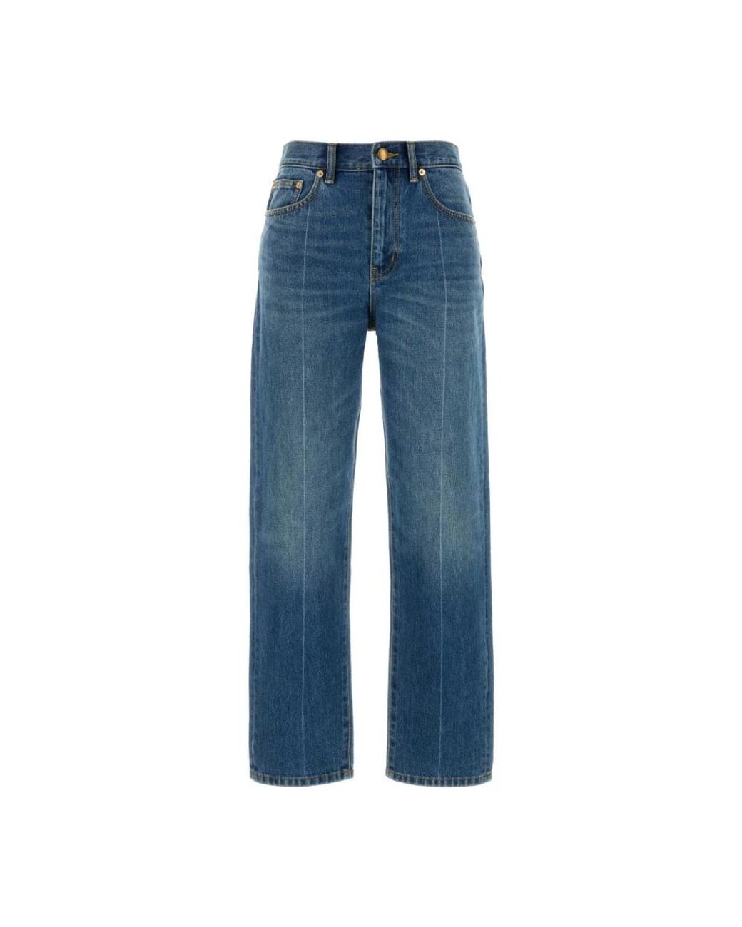 Tory Burch Straight Jeans in het Blue