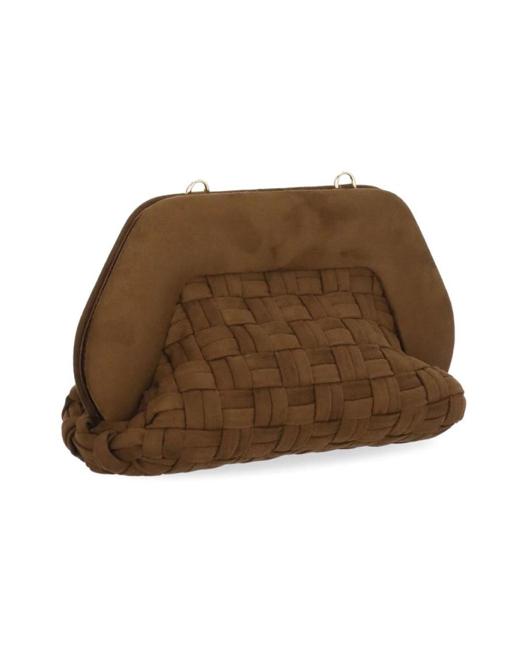 THEMOIRÈ Brown Bios Medium Suede Croco Effect