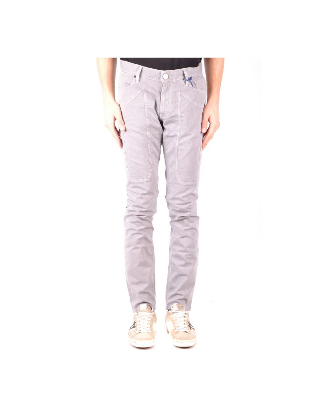 Jeckerson Pink Slim Fit Jeans for men