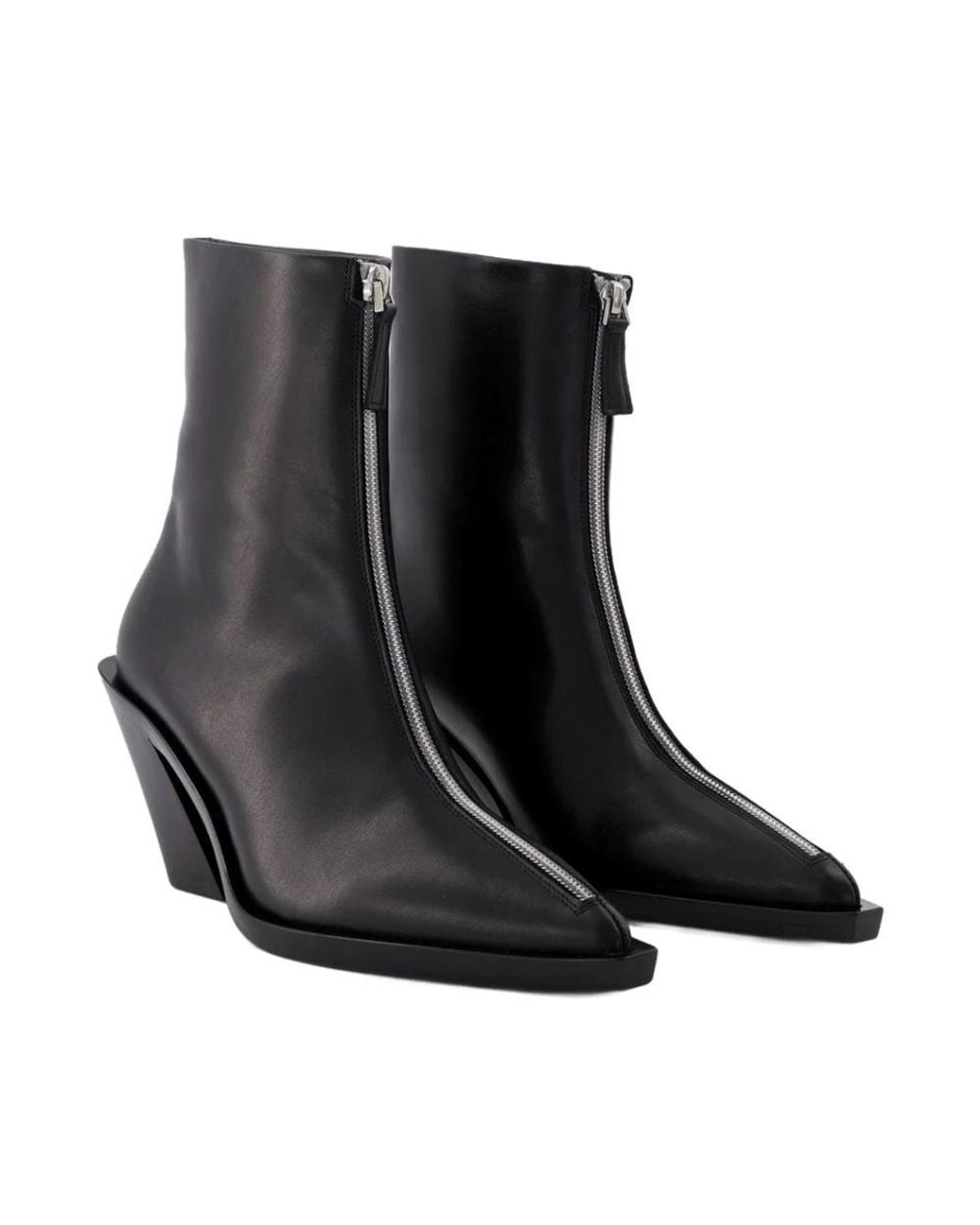Elleme Black Heeled Boots