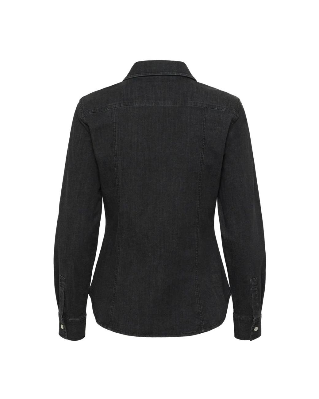 Denim Shirts Part Two de color Black