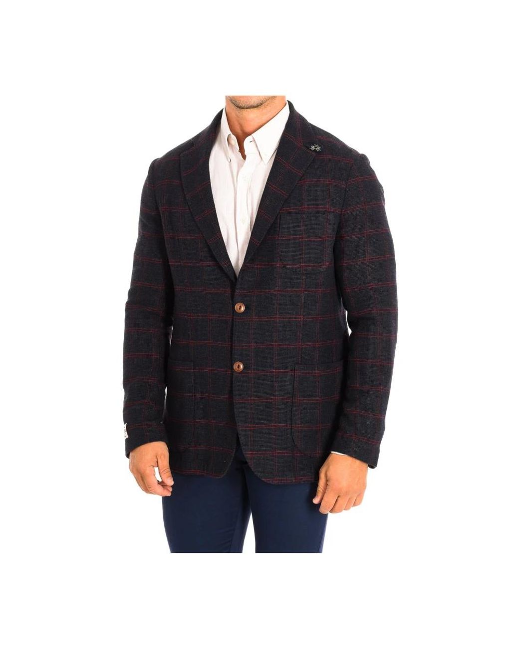 La Martina Black Blazers for men