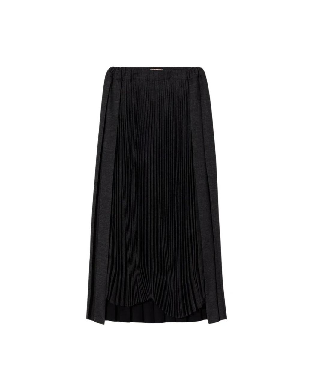 Plan C Black Midi Skirts
