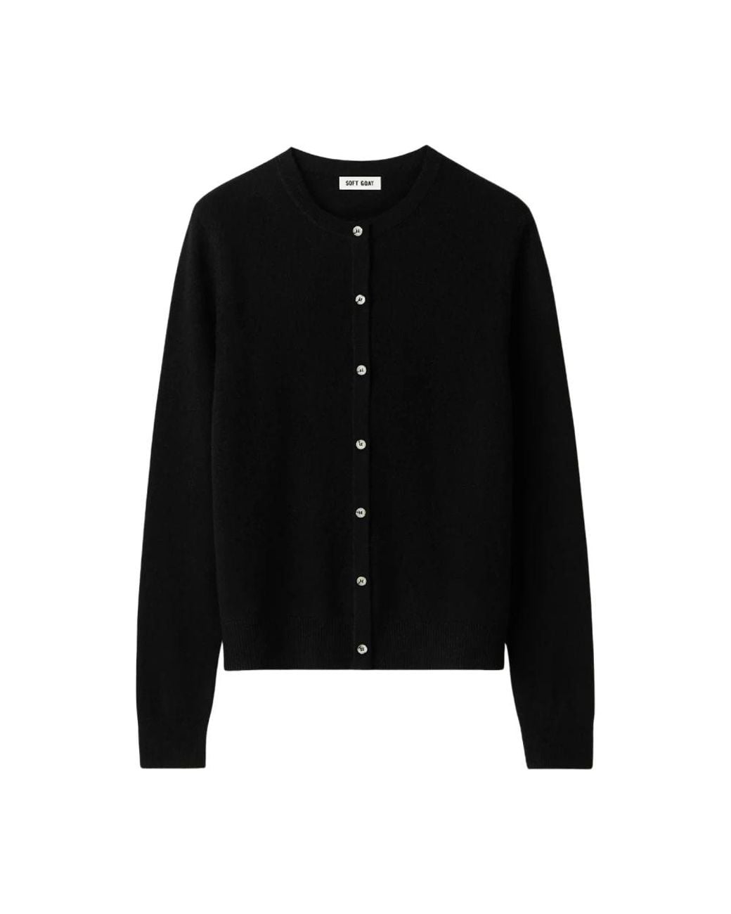 Soft Goat Black Cashmere Knitwear