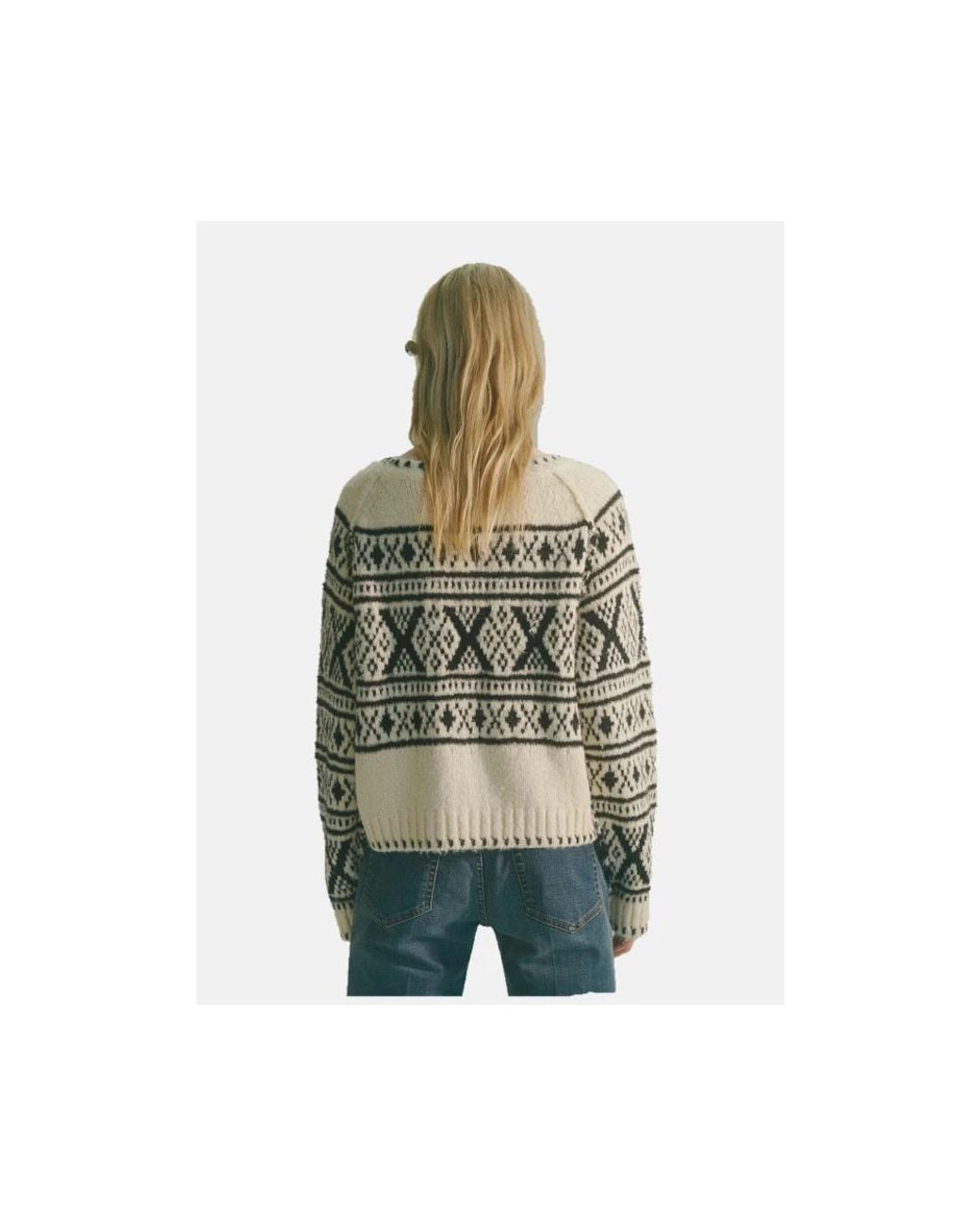 Circus Hotel Green Strickpullover Mit Norwegermuster