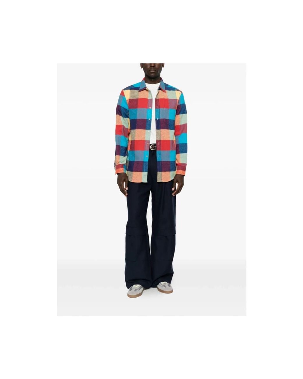 Portuguese Flannel Blue Casual Shirts for men