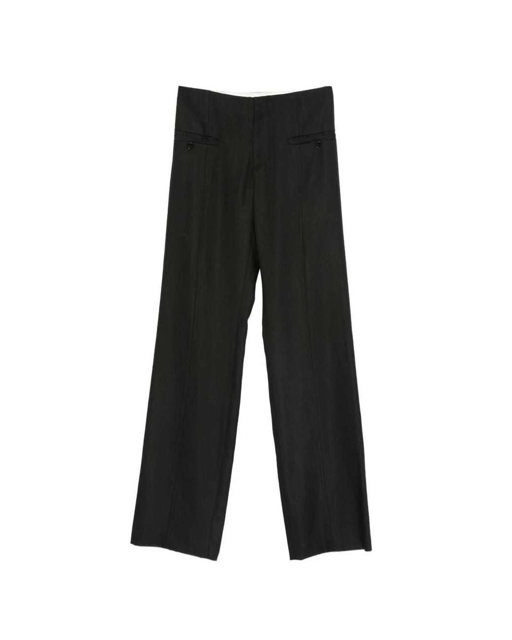 Loulou de Saison Black Straight Trousers
