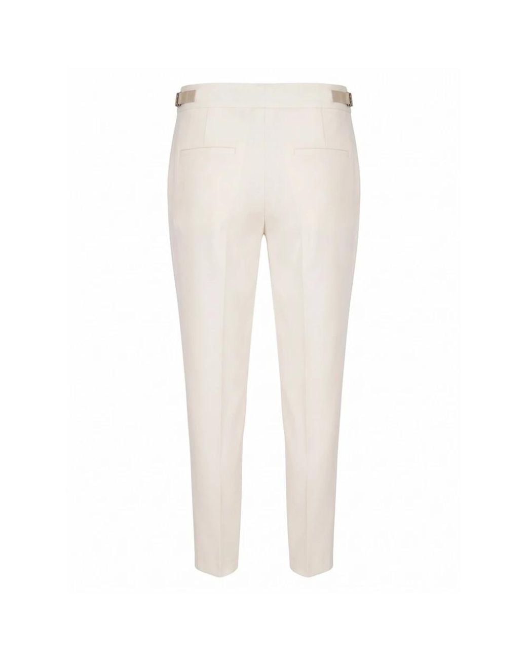 Max Mara White Slim-Fit Trousers
