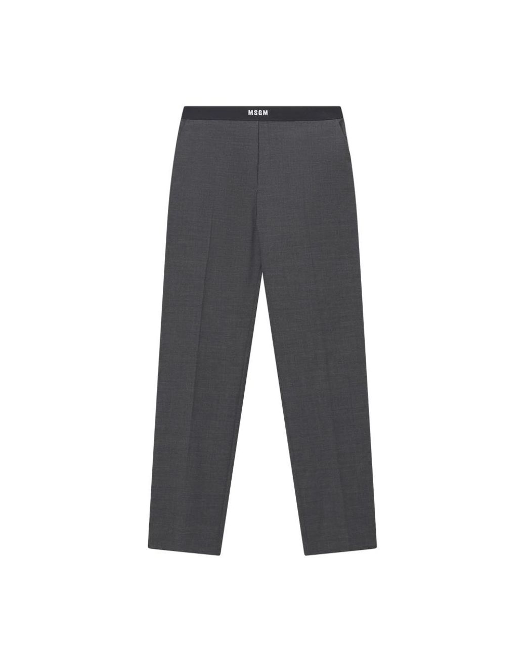 Straight Trousers di MSGM in Gray