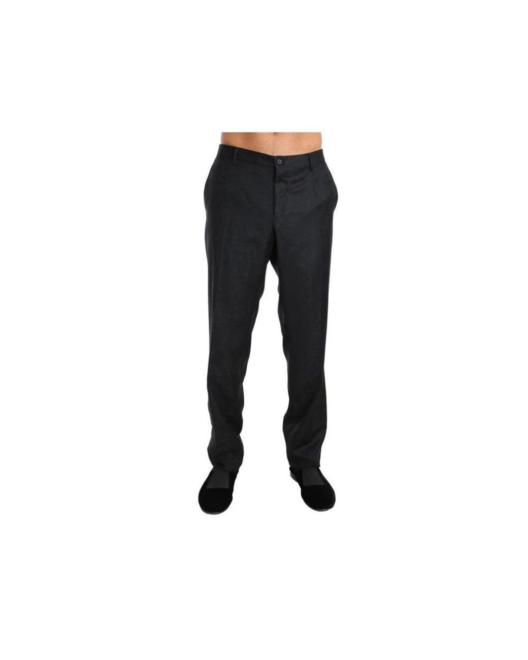 Dolce & Gabbana Black Suit Trousers for men