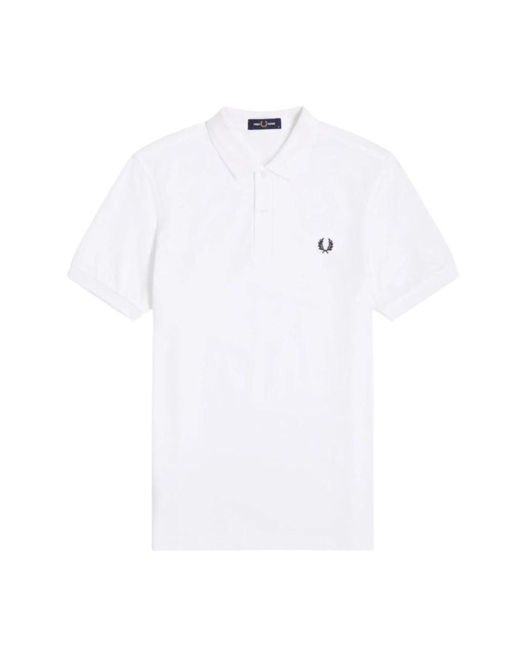 Fred Perry Tops ,Wit ,Katoen Iconisch Poloshirt Met Laurel Logo in het White voor heren