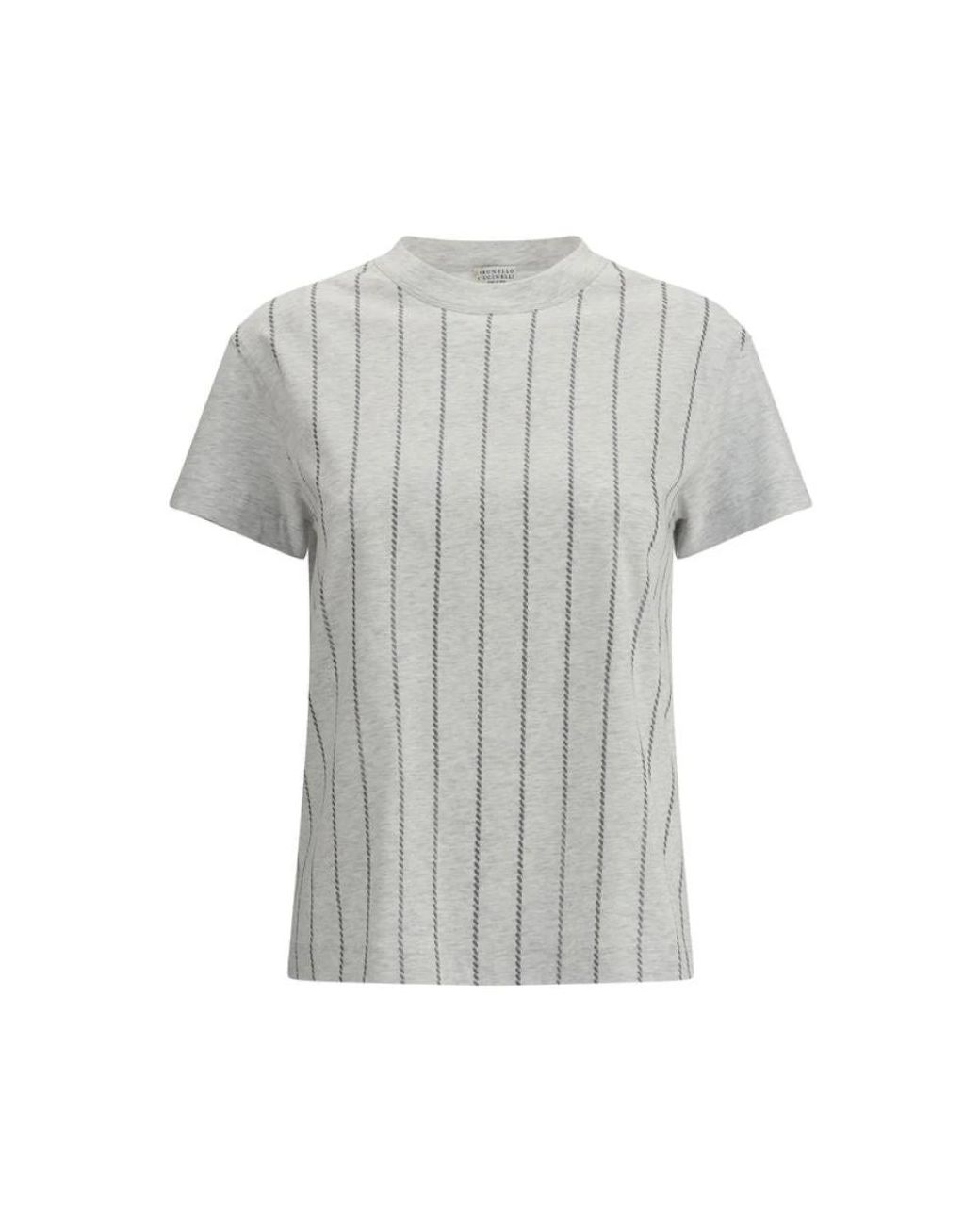 Brunello Cucinelli Gray T-Shirts