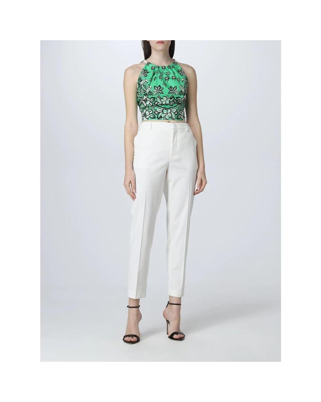 RED Valentino Green Sleeveless Tops