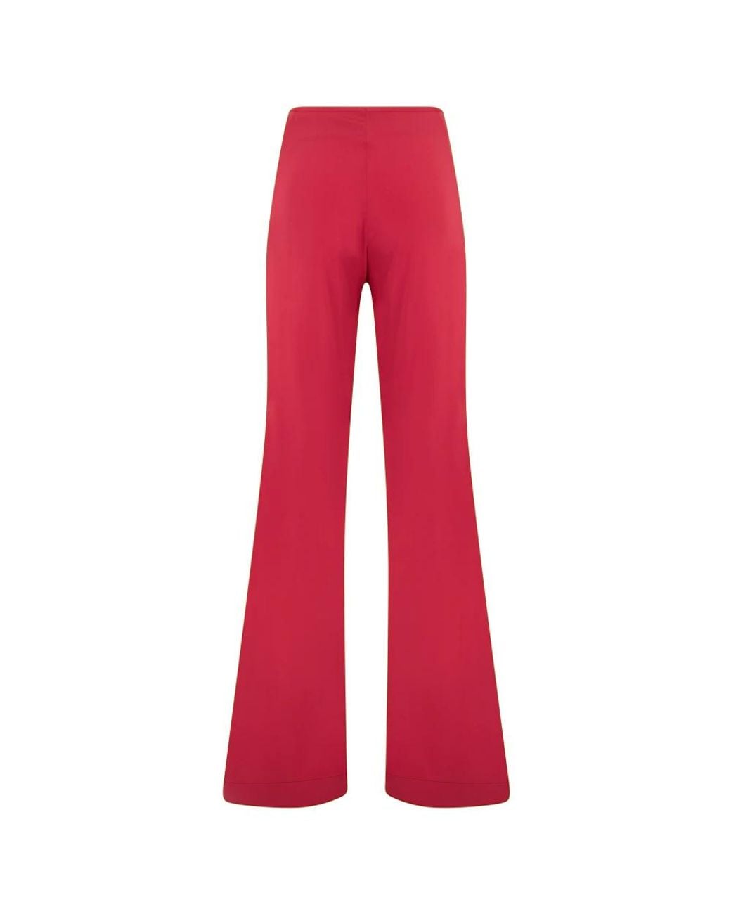 Alberta Ferretti Red Wide Trousers
