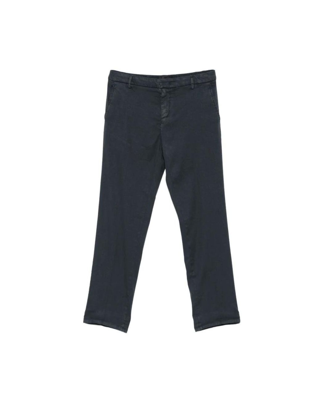 Dondup Blue Straight Trousers for men