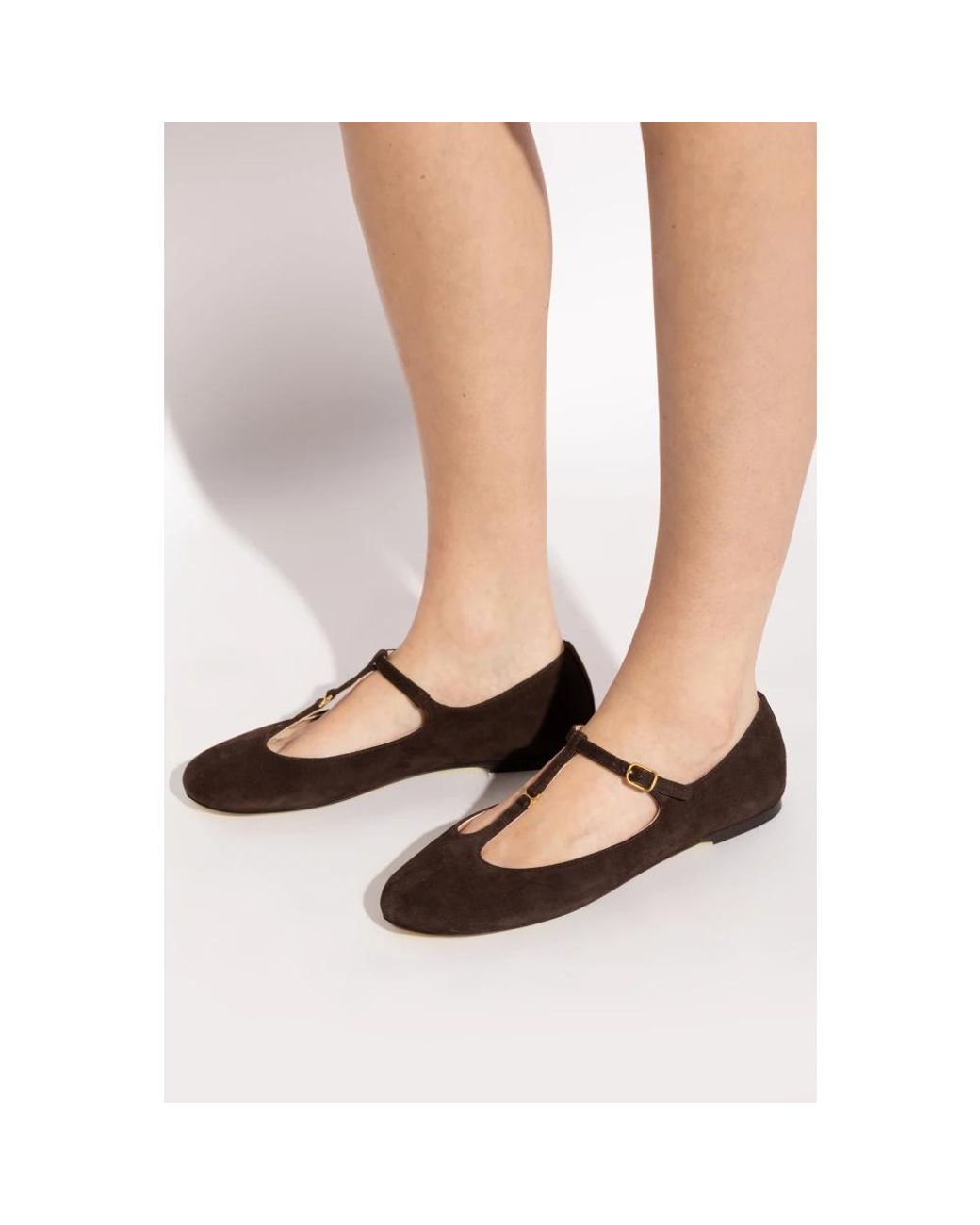Chloé Brown Ballerinas