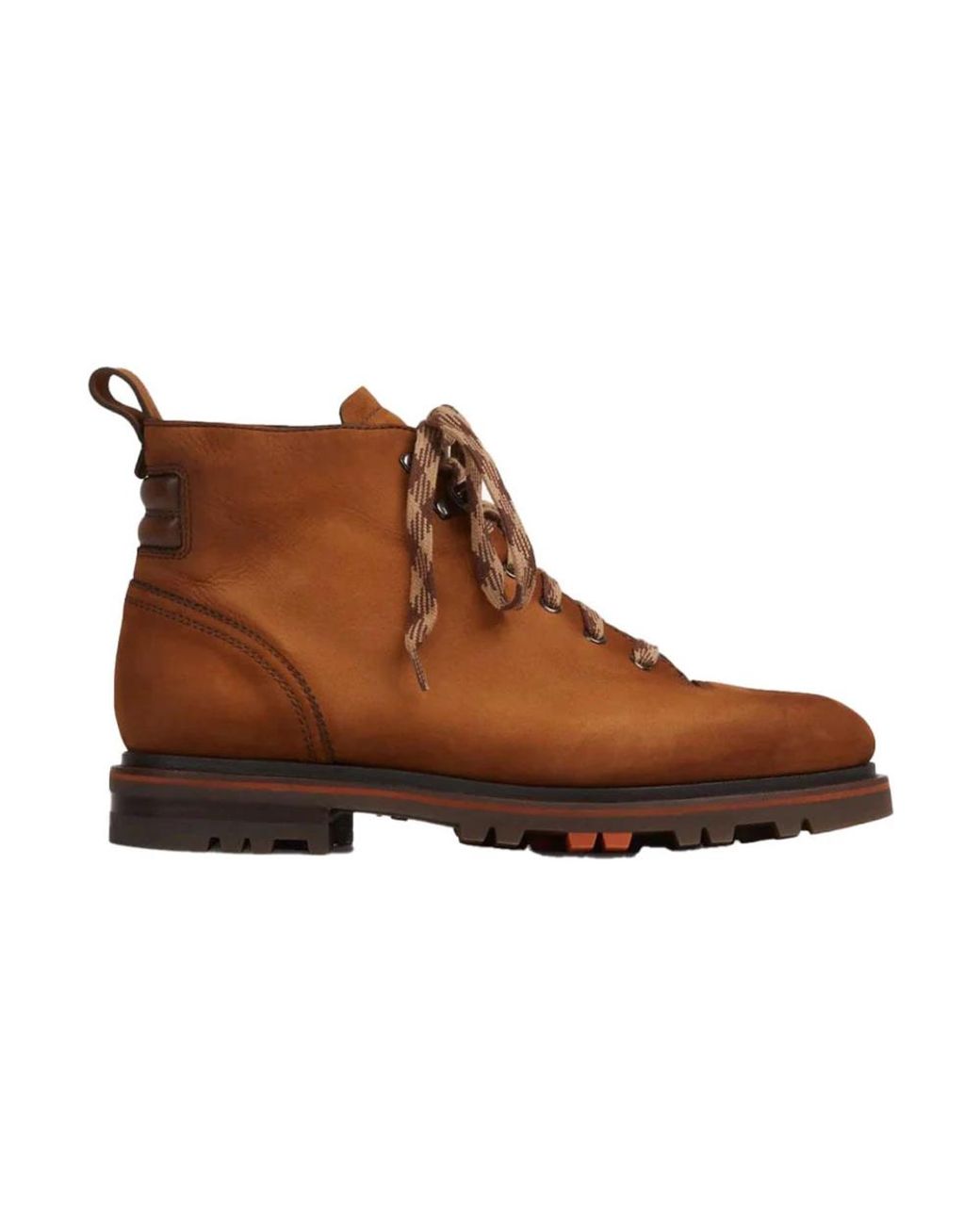 Santoni Nubuck Wanderstiefel in Brown für Herren