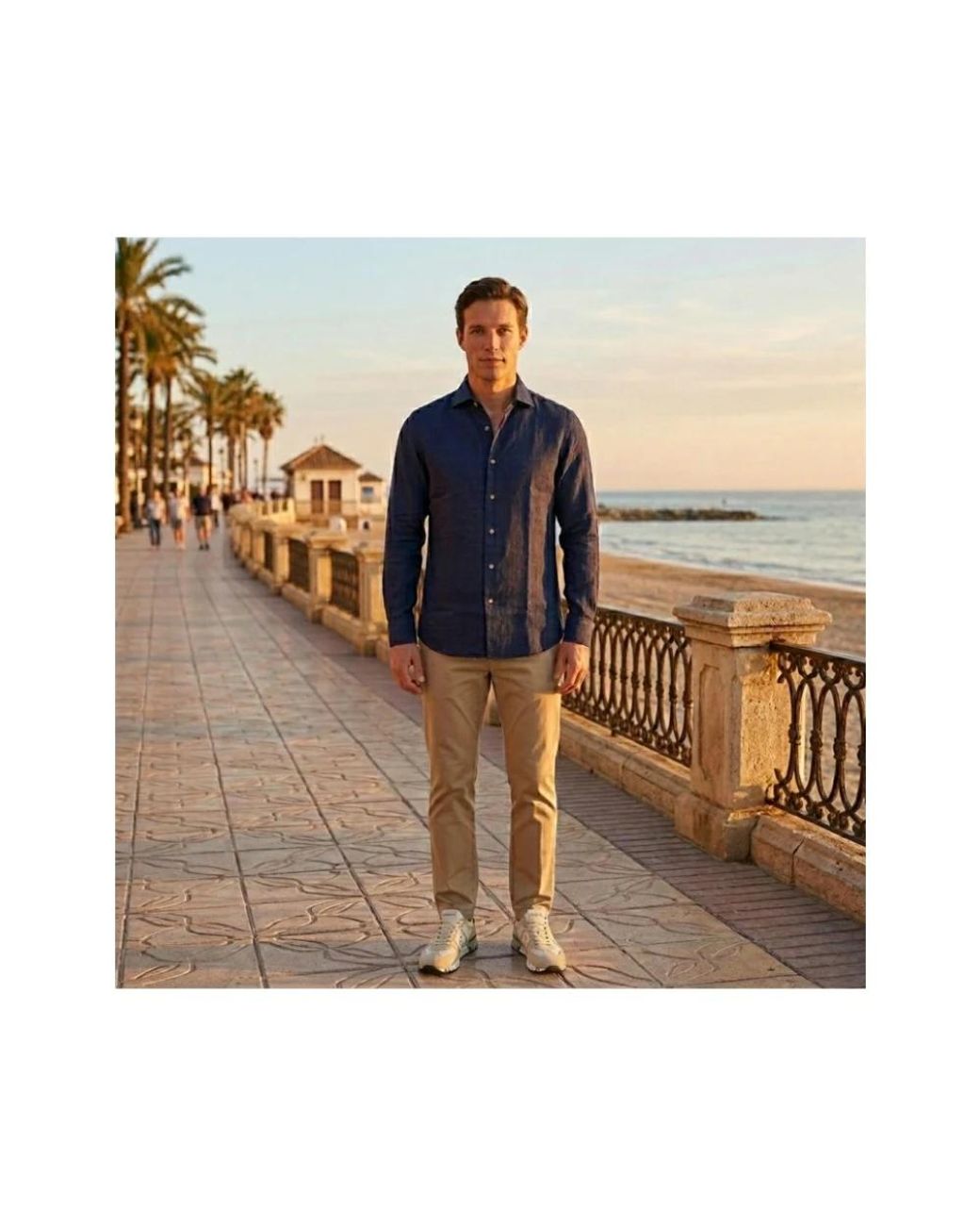 Mazzarelli Blue Casual Shirts for men
