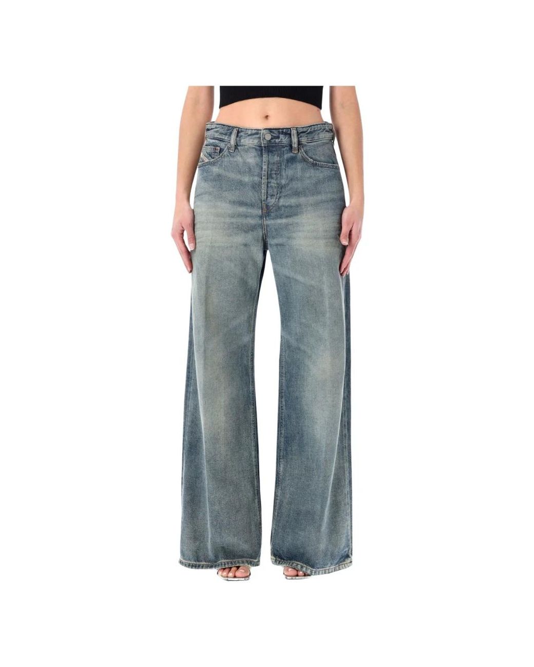 DIESEL Blue Wide Jeans